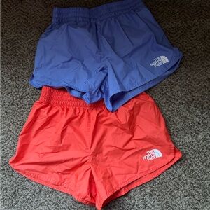 The North Face Women's Athletic Shorts - Blue and Orange